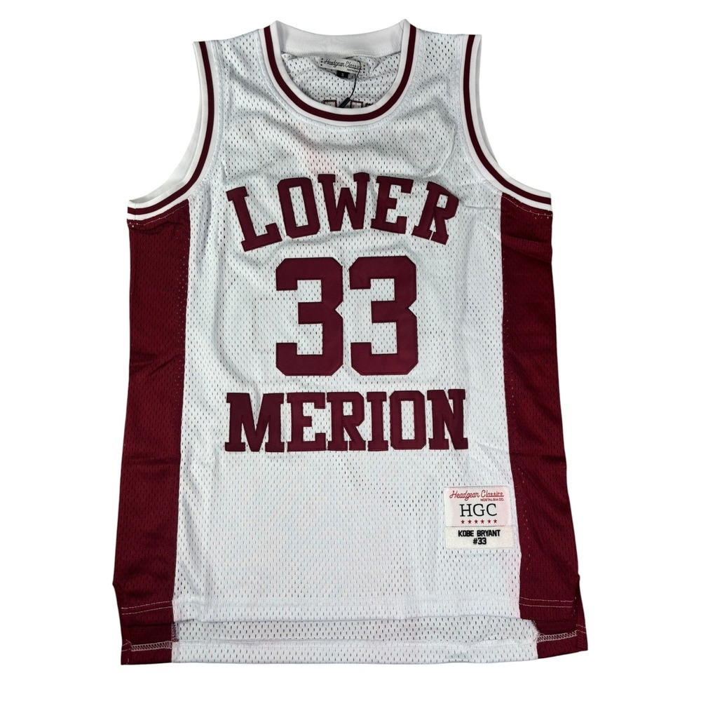 Headgear Classics Kobe Bryant Lower Merion High School Jersey White Maroon S